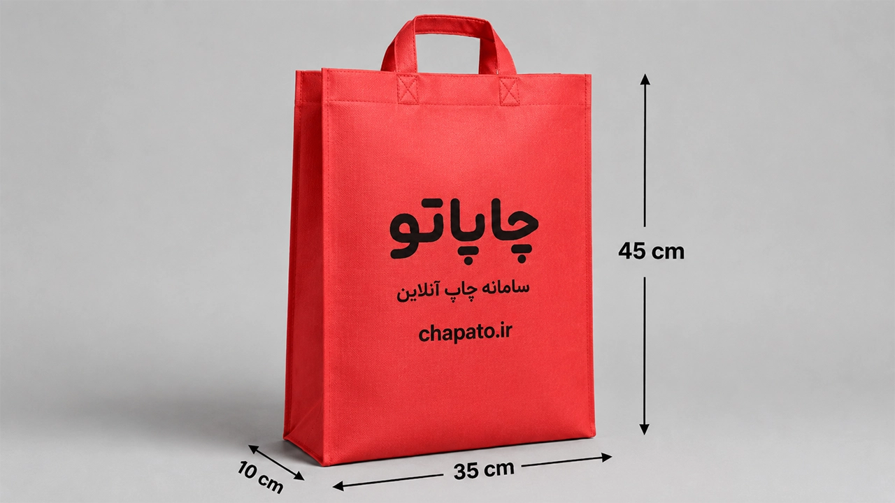 ساک پارچه ای دسته بندی سه طرف کاست 45 * 35 عمودی